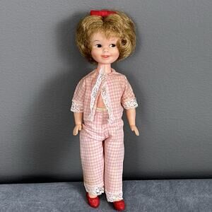 Vintage Deluxe Reading Little Miss Doll 8.5” Strawberry Blonde Penny Brite PJs